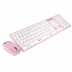 KeyTeck KIT TASTIERA + MOUSE SLIM USB/PS2 ROSA